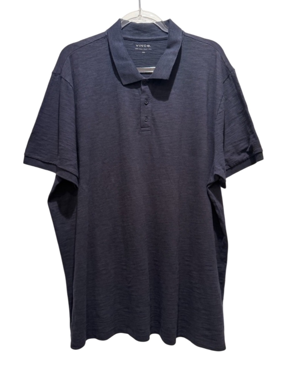 Vince Classic Slub Polo (black)
